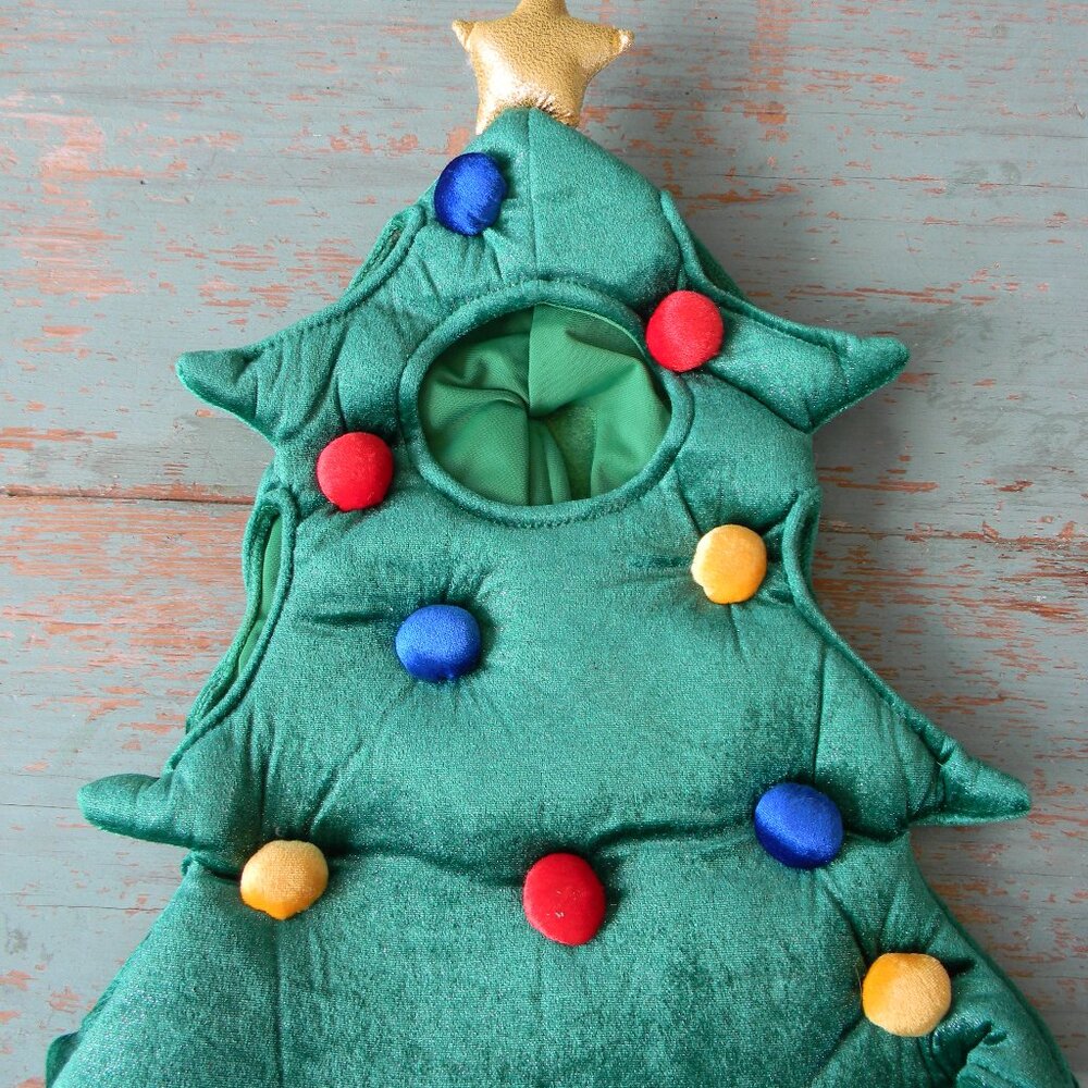 Build A Bear CHRISTMAS TREE Costume Outfit Clothes one piece star topped - Picture 1 of 3